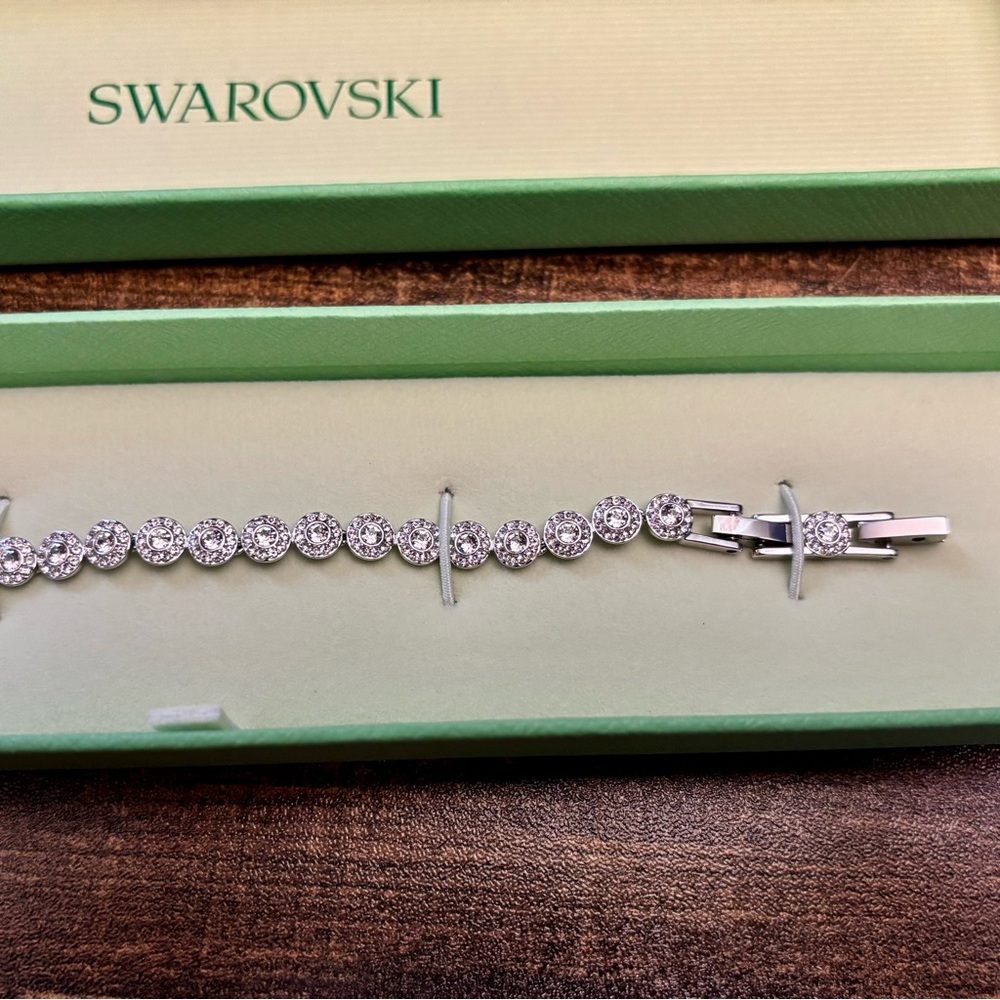Swarovski Crystal and Rhodium Bracelet